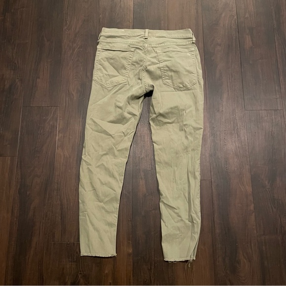 Rag & Bone Dre Capri Jeans in Sage Green 28 - Picture 9 of 10